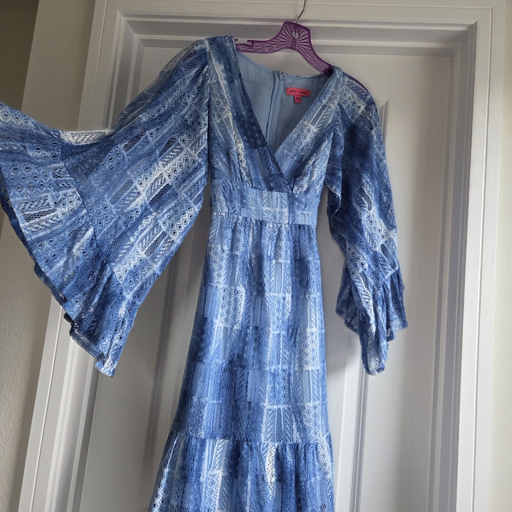 Betsey Johnson Light Blue Lace Dress